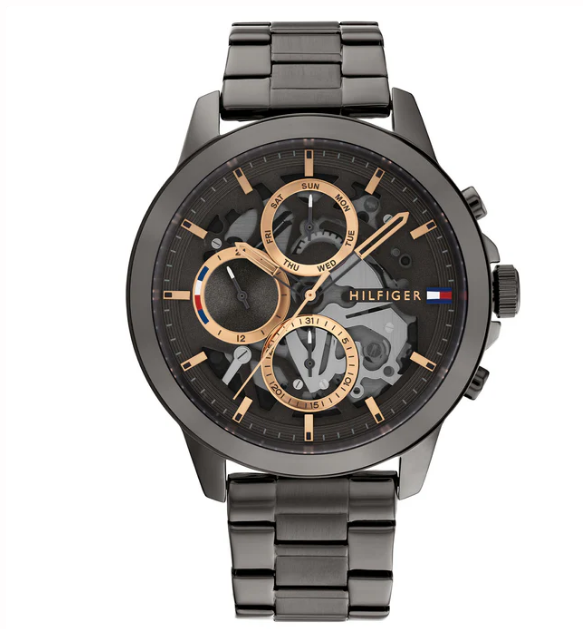 Tommy Hilfiger Grey Steel Multi-function Watch